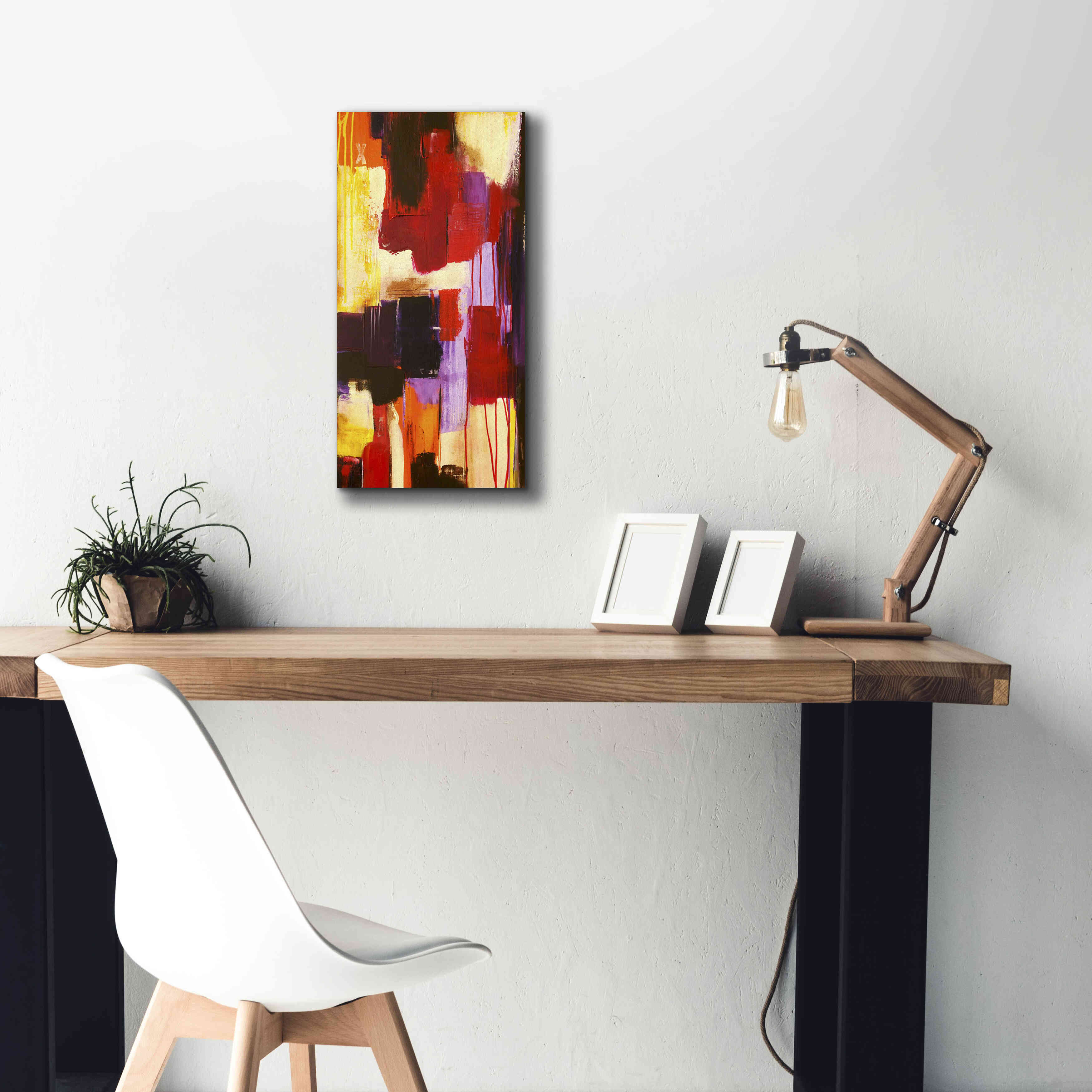 'Raspberry Beret I' by Erin Ashley, Giclee Canvas Wall Art,12x24