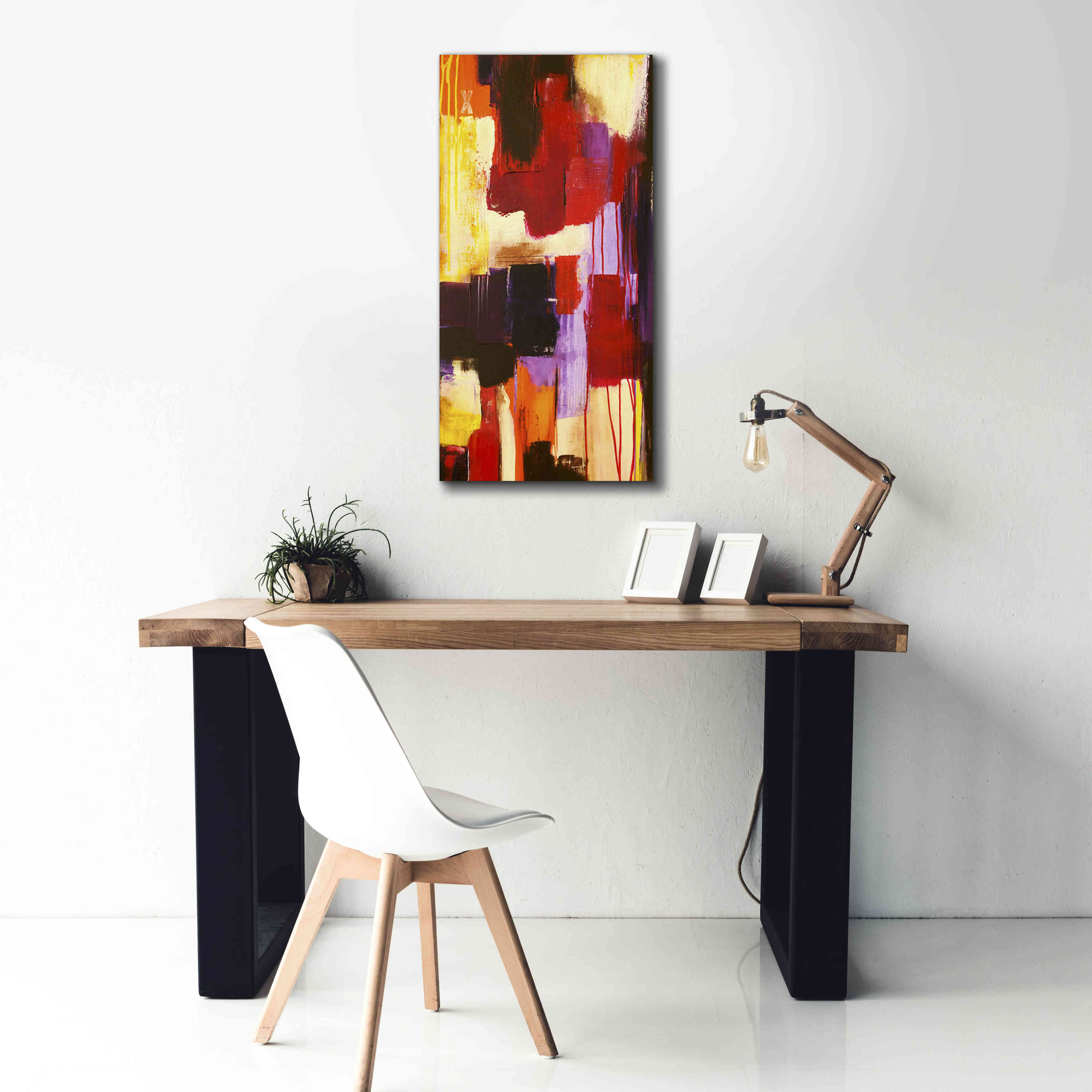 'Raspberry Beret I' by Erin Ashley, Giclee Canvas Wall Art,20x40