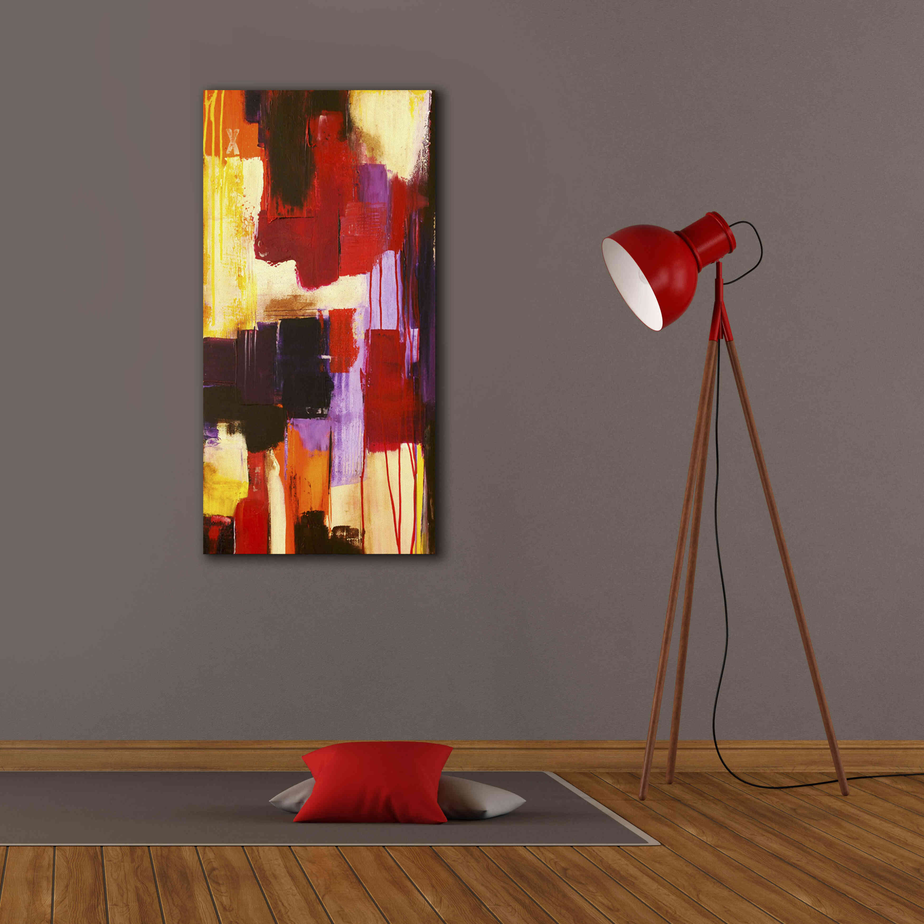 'Raspberry Beret I' by Erin Ashley, Giclee Canvas Wall Art,20x40