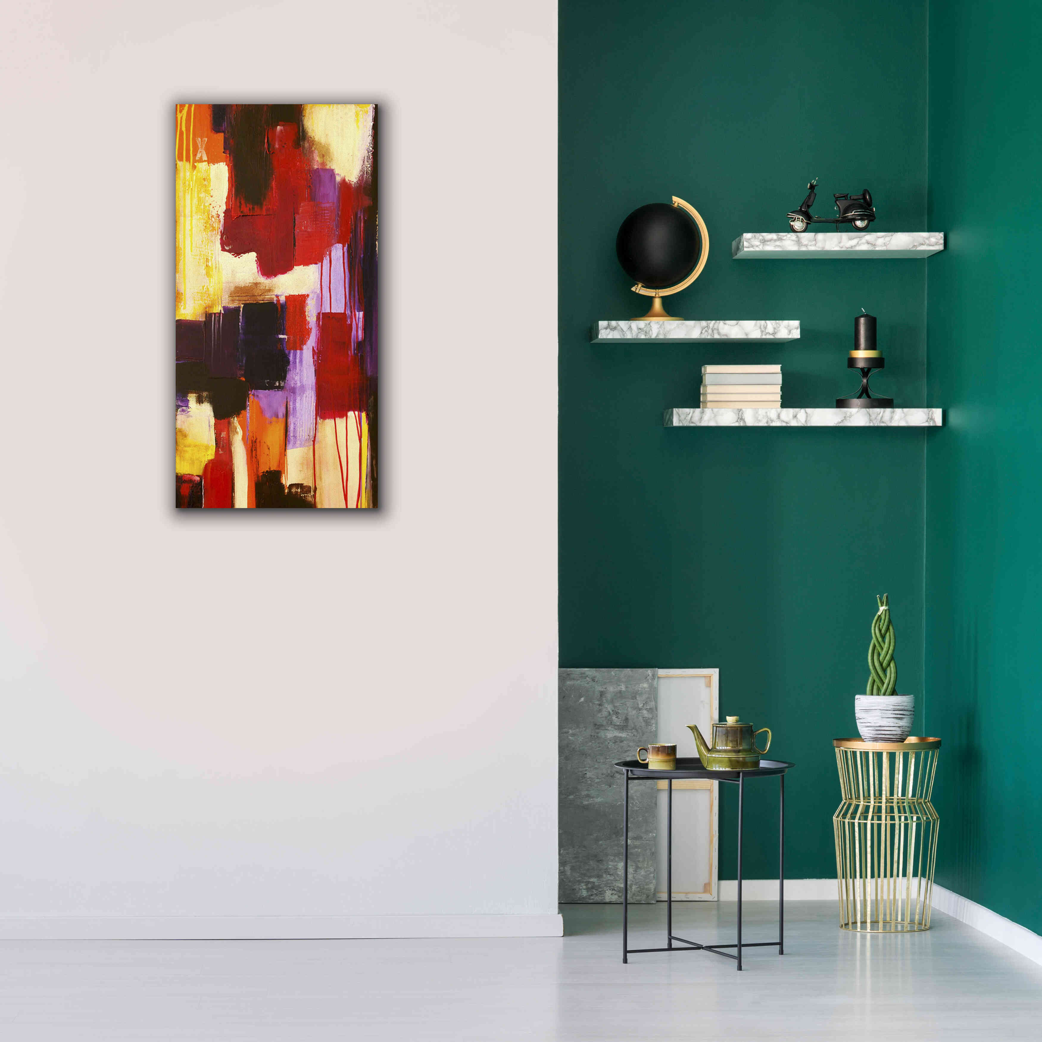 'Raspberry Beret I' by Erin Ashley, Giclee Canvas Wall Art,20x40