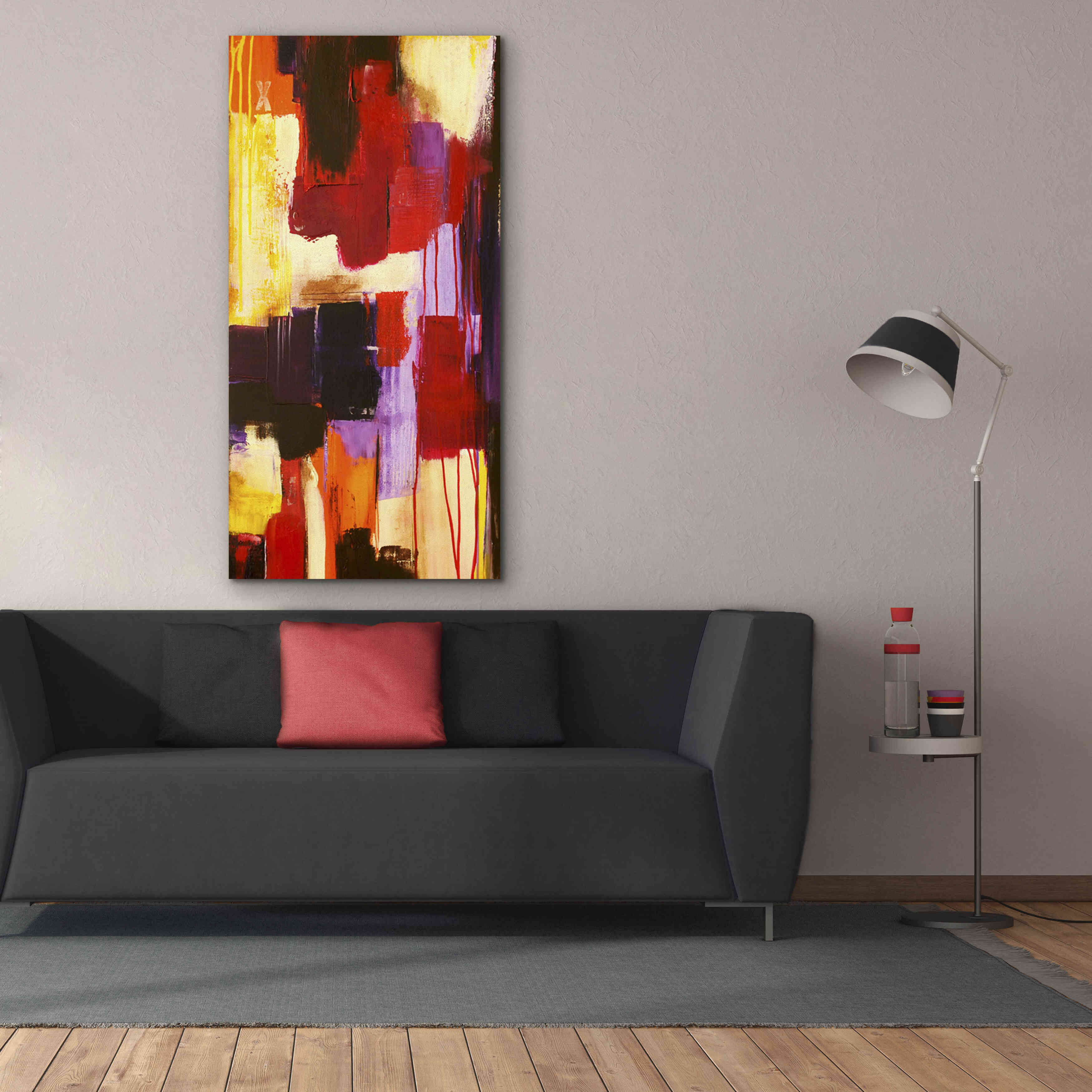 'Raspberry Beret I' by Erin Ashley, Giclee Canvas Wall Art,30x60