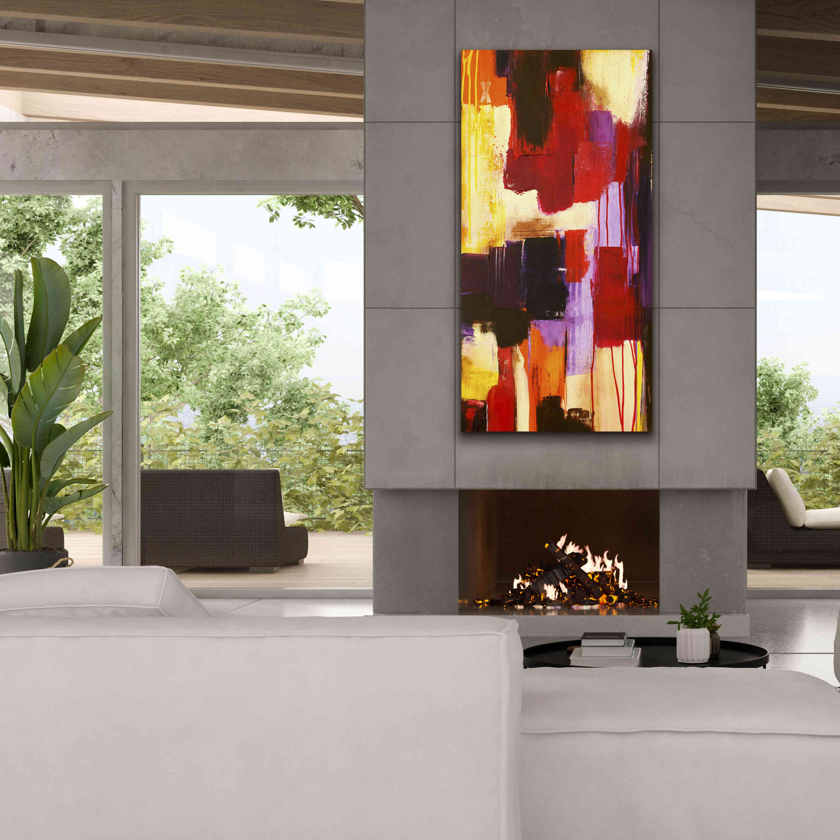 'Raspberry Beret I' by Erin Ashley, Giclee Canvas Wall Art,30x60