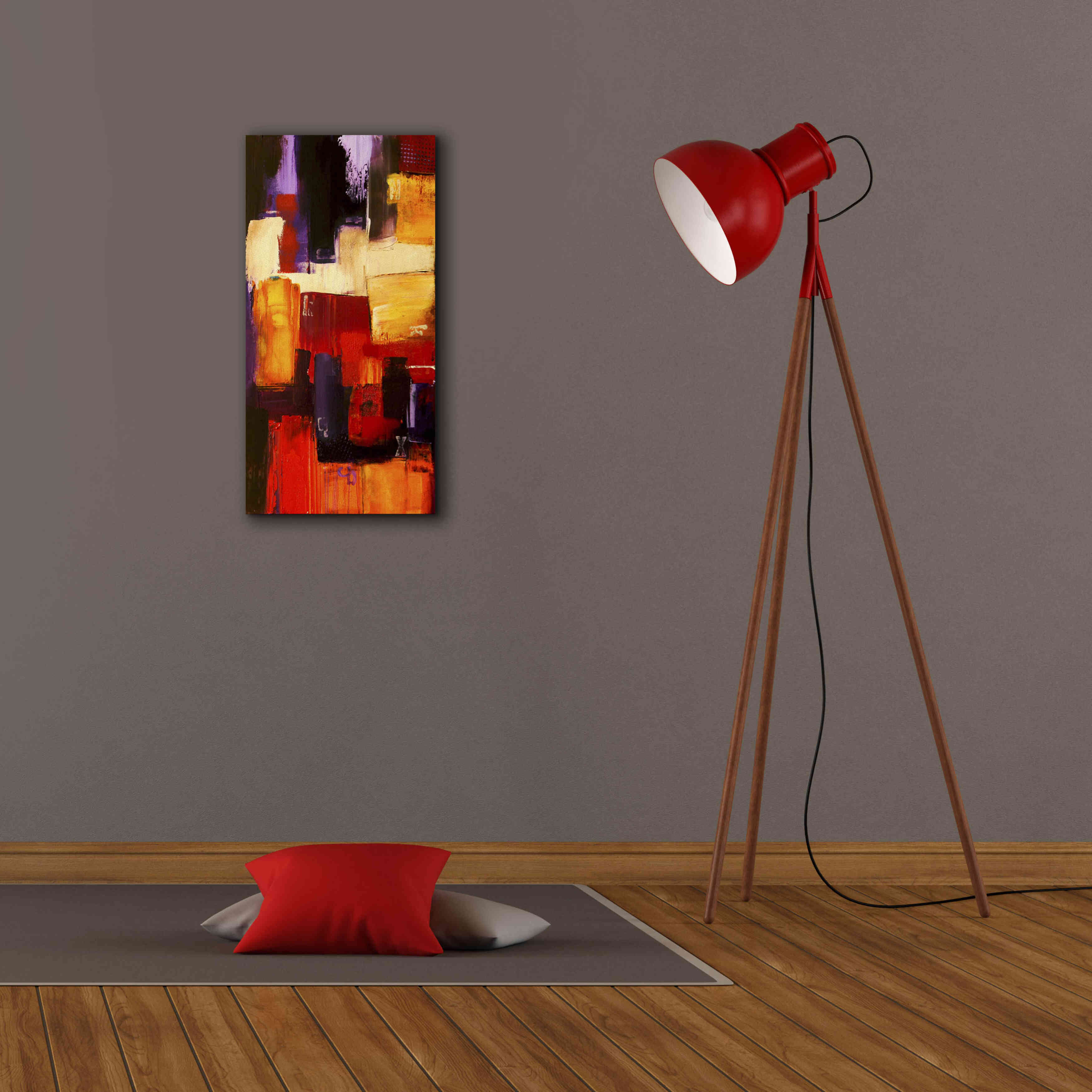 'Raspberry Beret II' by Erin Ashley, Giclee Canvas Wall Art,12x24