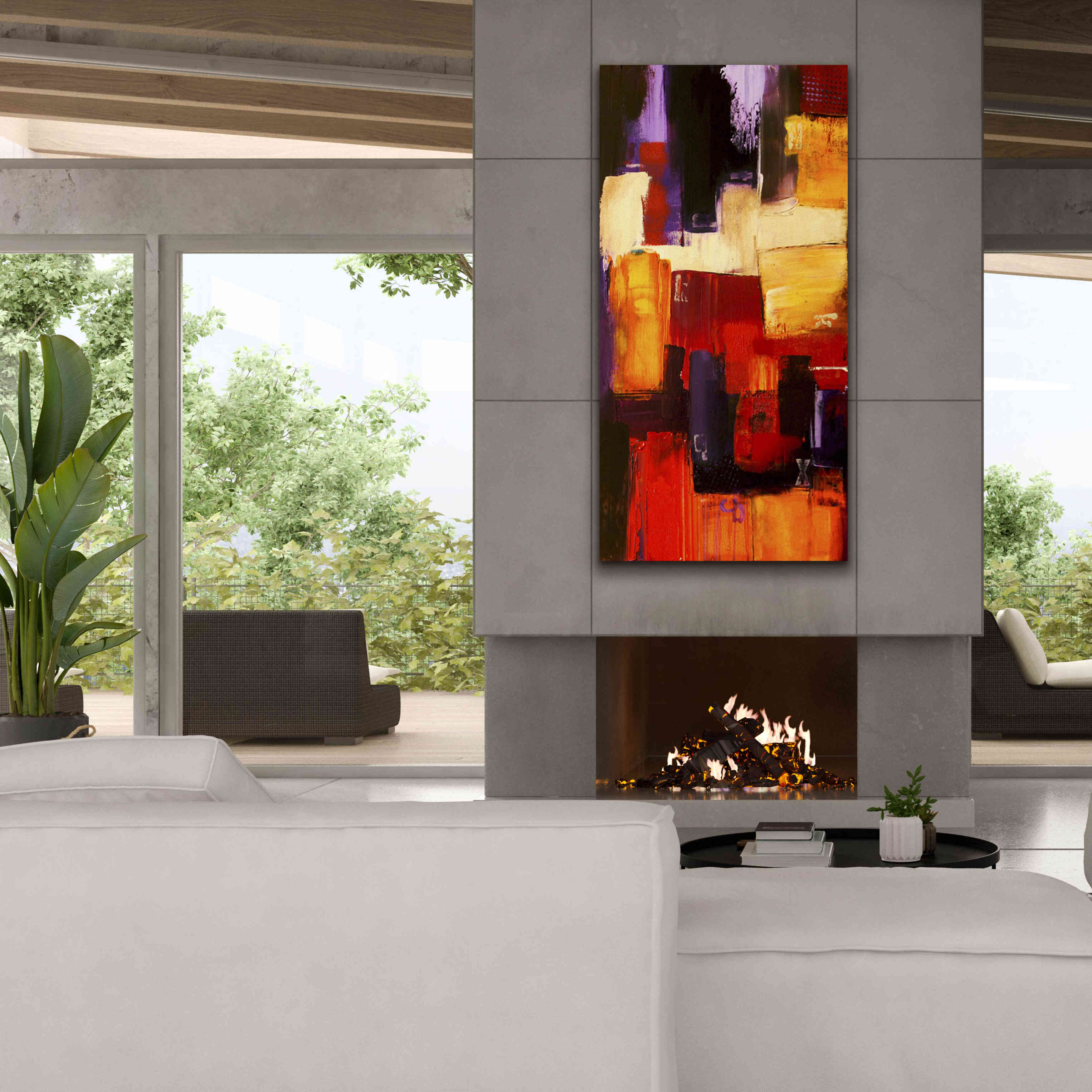 'Raspberry Beret II' by Erin Ashley, Giclee Canvas Wall Art,30x60