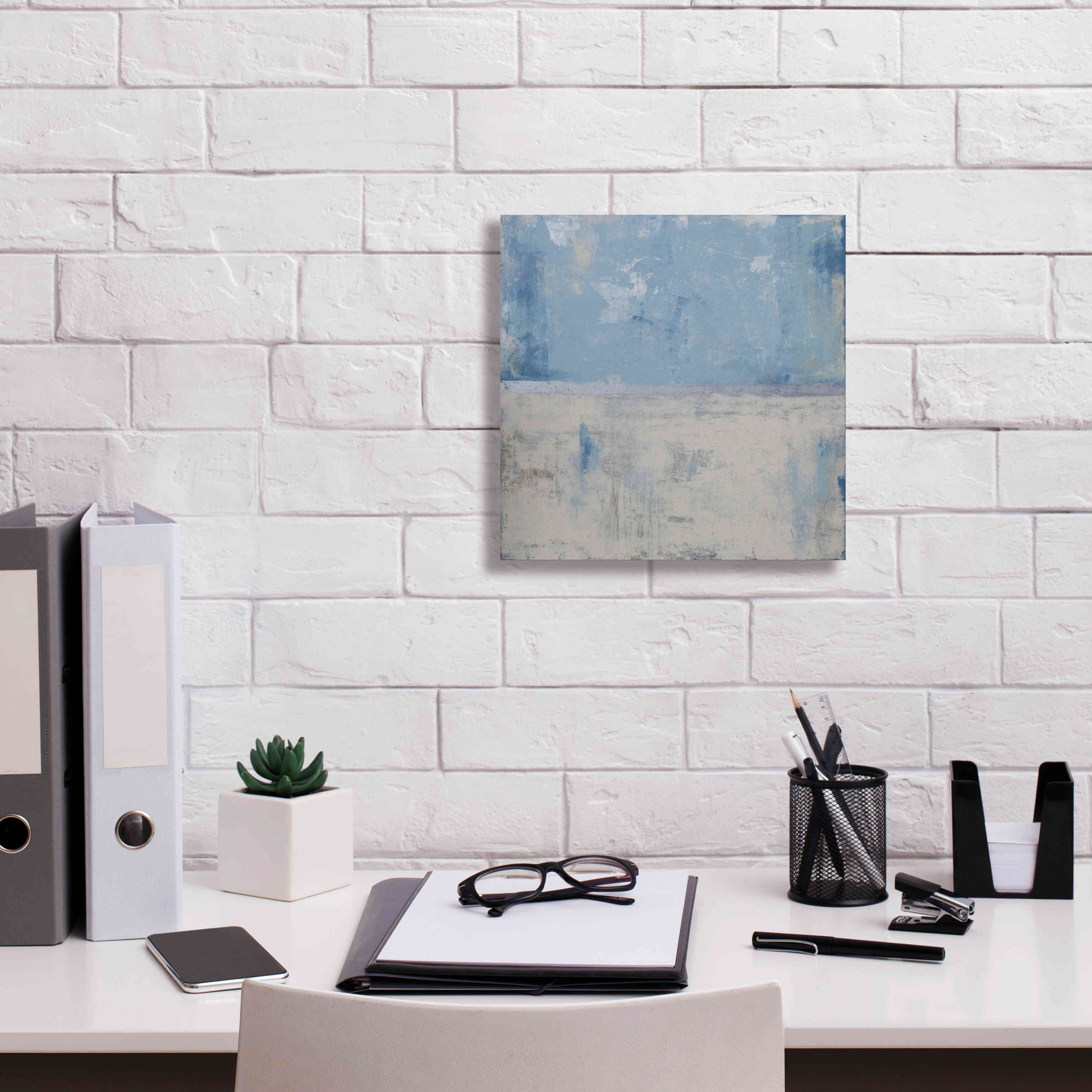 'Silver Aura' by Erin Ashley, Giclee Canvas Wall Art,12x12