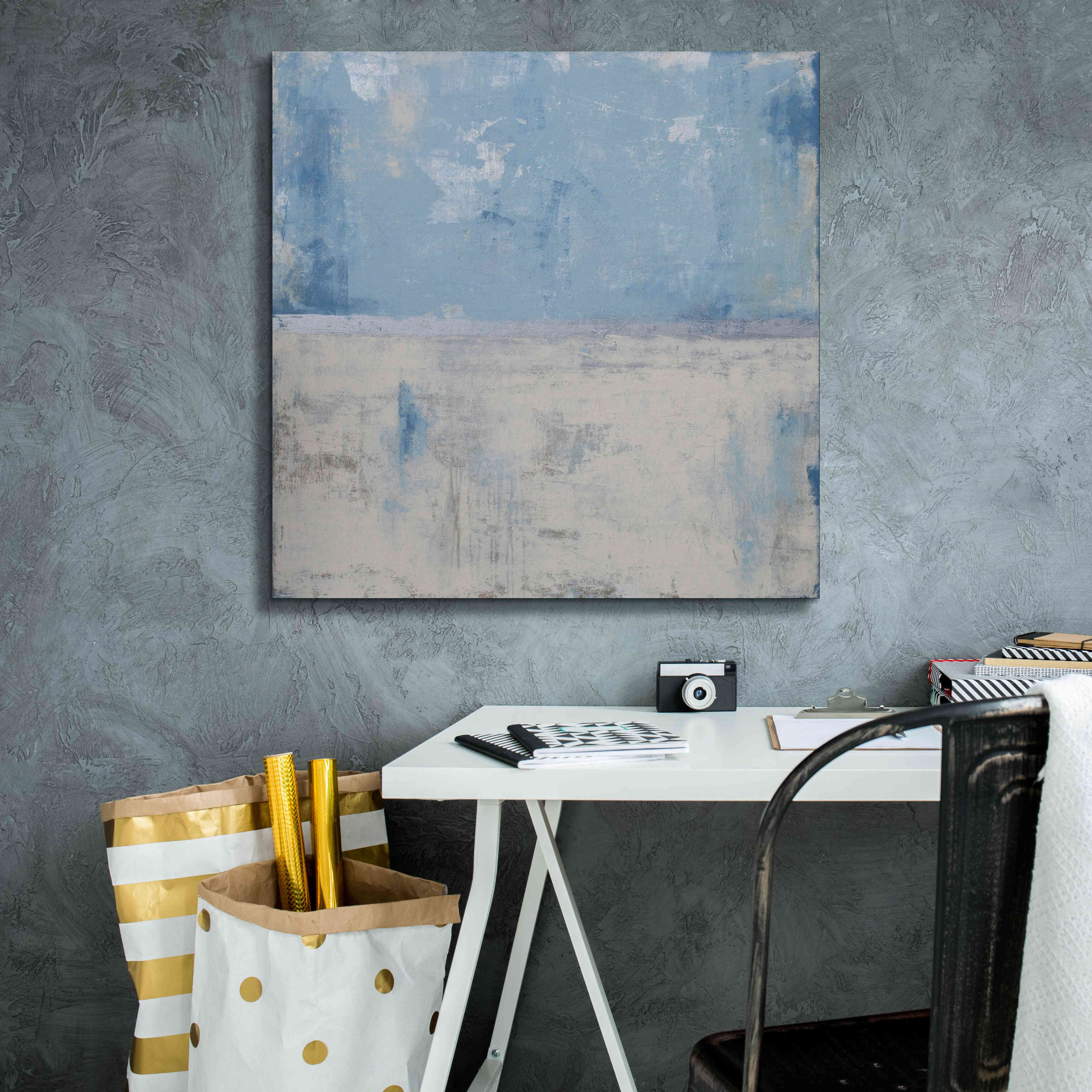 'Silver Aura' by Erin Ashley, Giclee Canvas Wall Art,26x26