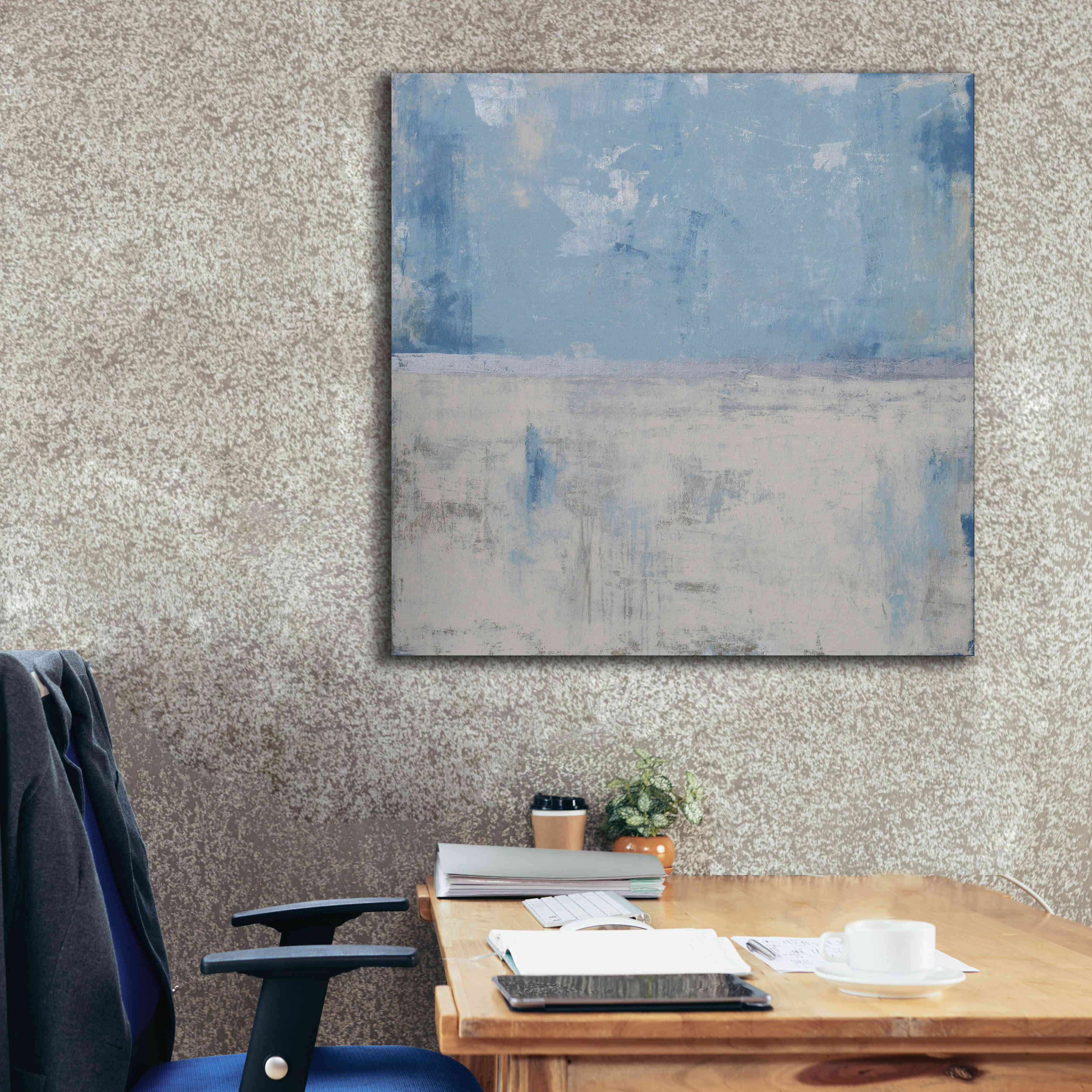 'Silver Aura' by Erin Ashley, Giclee Canvas Wall Art,37x37