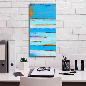 'Blue Jam I' by Erin Ashley, Giclee Canvas Wall Art,12x24