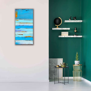 'Blue Jam I' by Erin Ashley, Giclee Canvas Wall Art,20x40