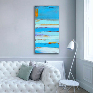 'Blue Jam I' by Erin Ashley, Giclee Canvas Wall Art,30x60