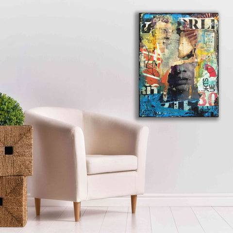 Image of 'Collage Head' by Erin Ashley, Giclee Canvas Wall Art,26x34