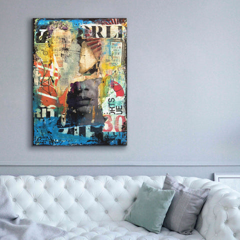 Image of 'Collage Head' by Erin Ashley, Giclee Canvas Wall Art,40x54