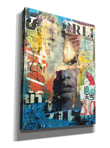 Image of 'Collage Head' by Erin Ashley, Giclee Canvas Wall Art
