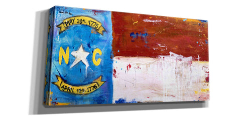 Image of 'NC Flag' by Erin Ashley, Giclee Canvas Wall Art