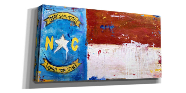 'NC Flag' by Erin Ashley, Giclee Canvas Wall Art