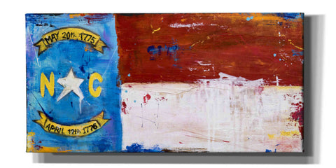 Image of 'NC Flag' by Erin Ashley, Giclee Canvas Wall Art