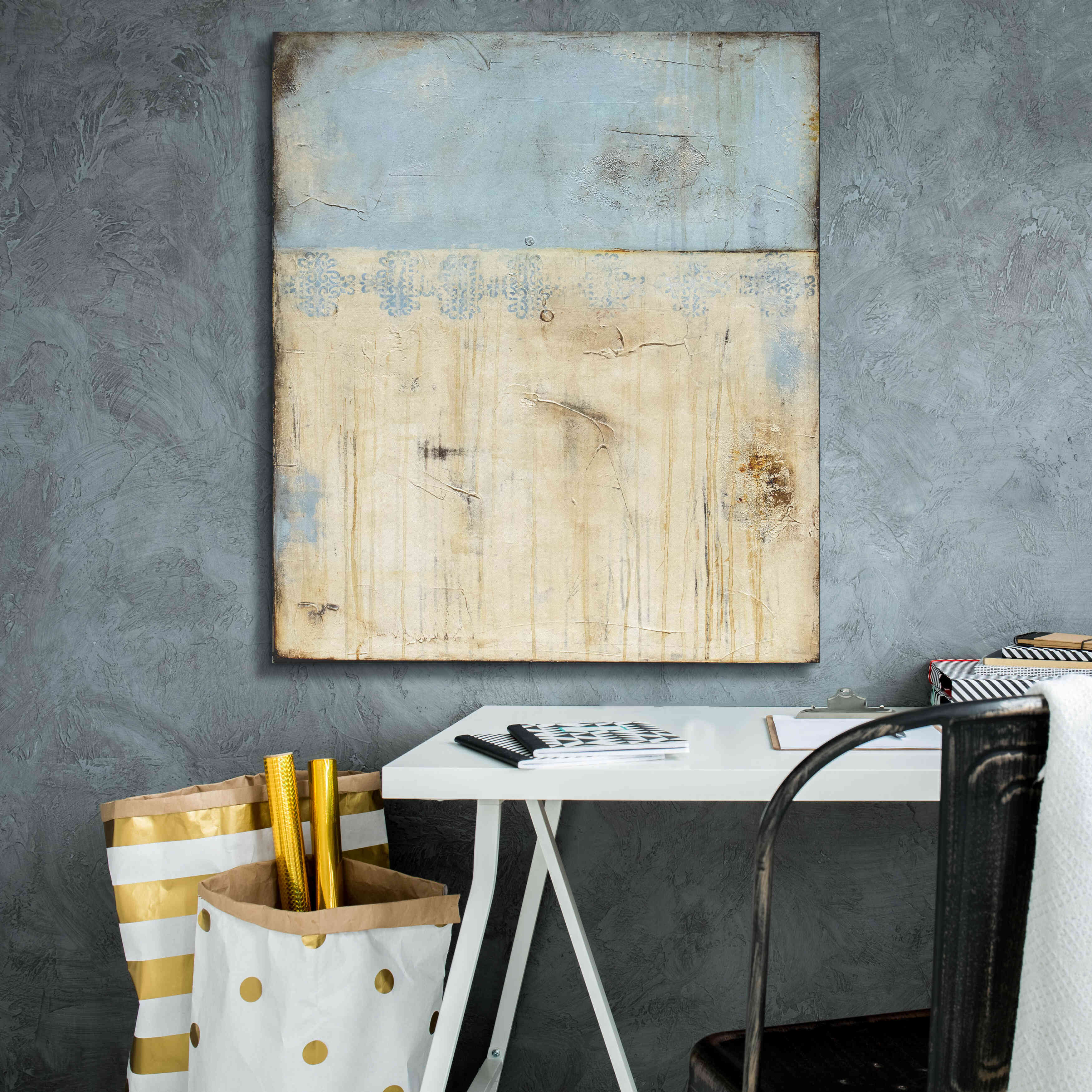 'Shabby Cottage' by Erin Ashley, Giclee Canvas Wall Art,26 x 30