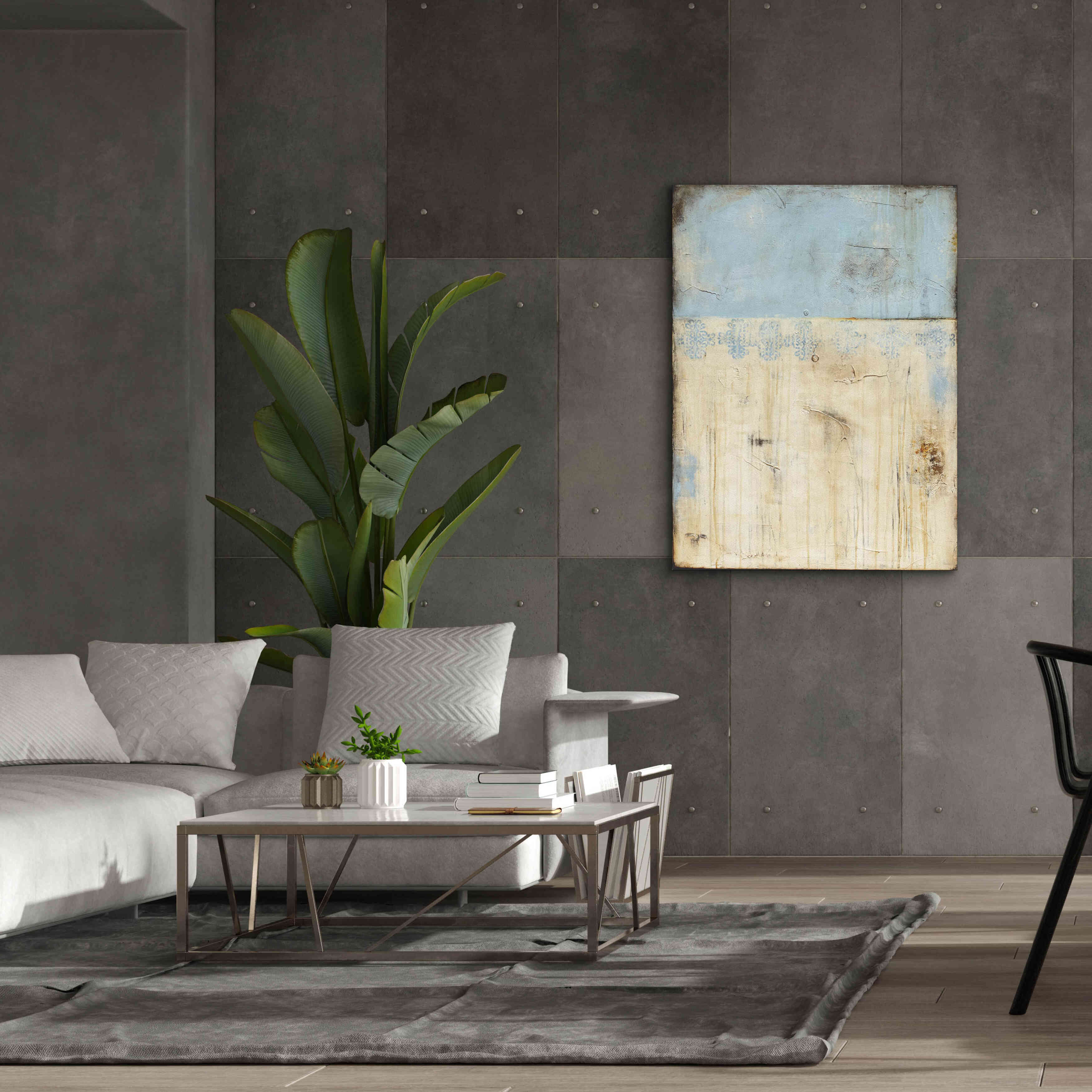 'Shabby Cottage' by Erin Ashley, Giclee Canvas Wall Art,40 x 54