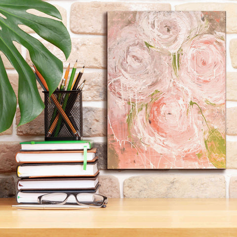 Image of 'Vintage Rose' by Erin Ashley, Giclee Canvas Wall Art,12 x 16