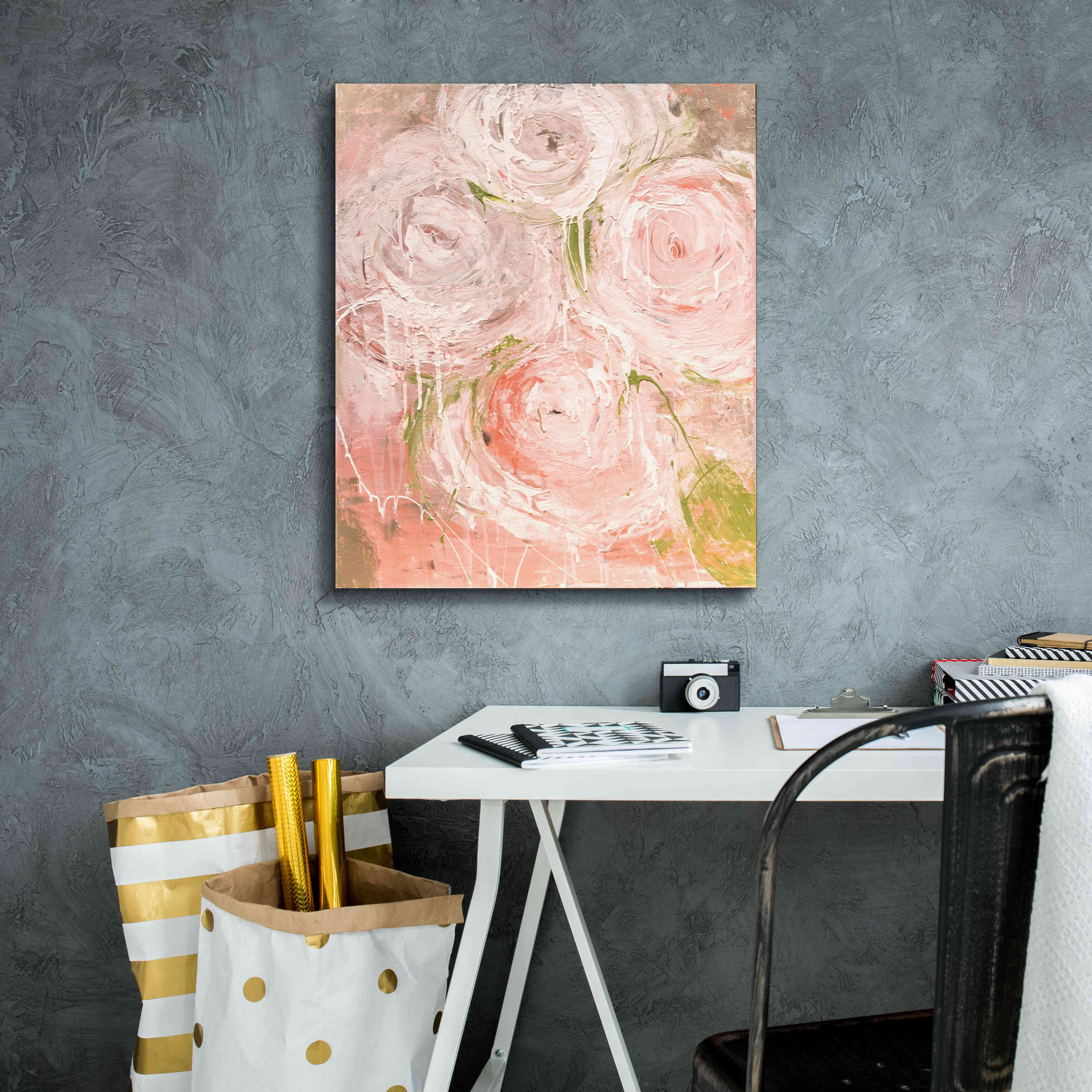'Vintage Rose' by Erin Ashley, Giclee Canvas Wall Art,20 x 24