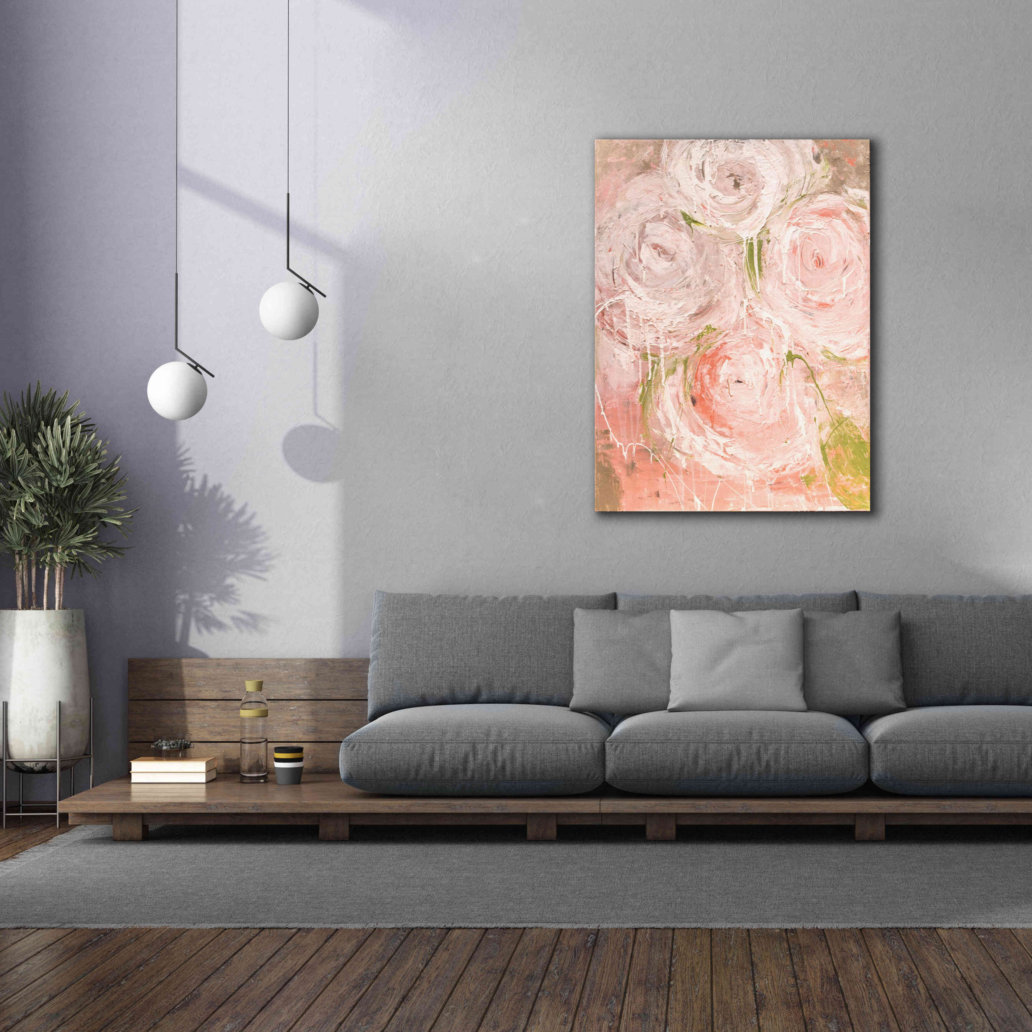 'Vintage Rose' by Erin Ashley, Giclee Canvas Wall Art,40 x 54
