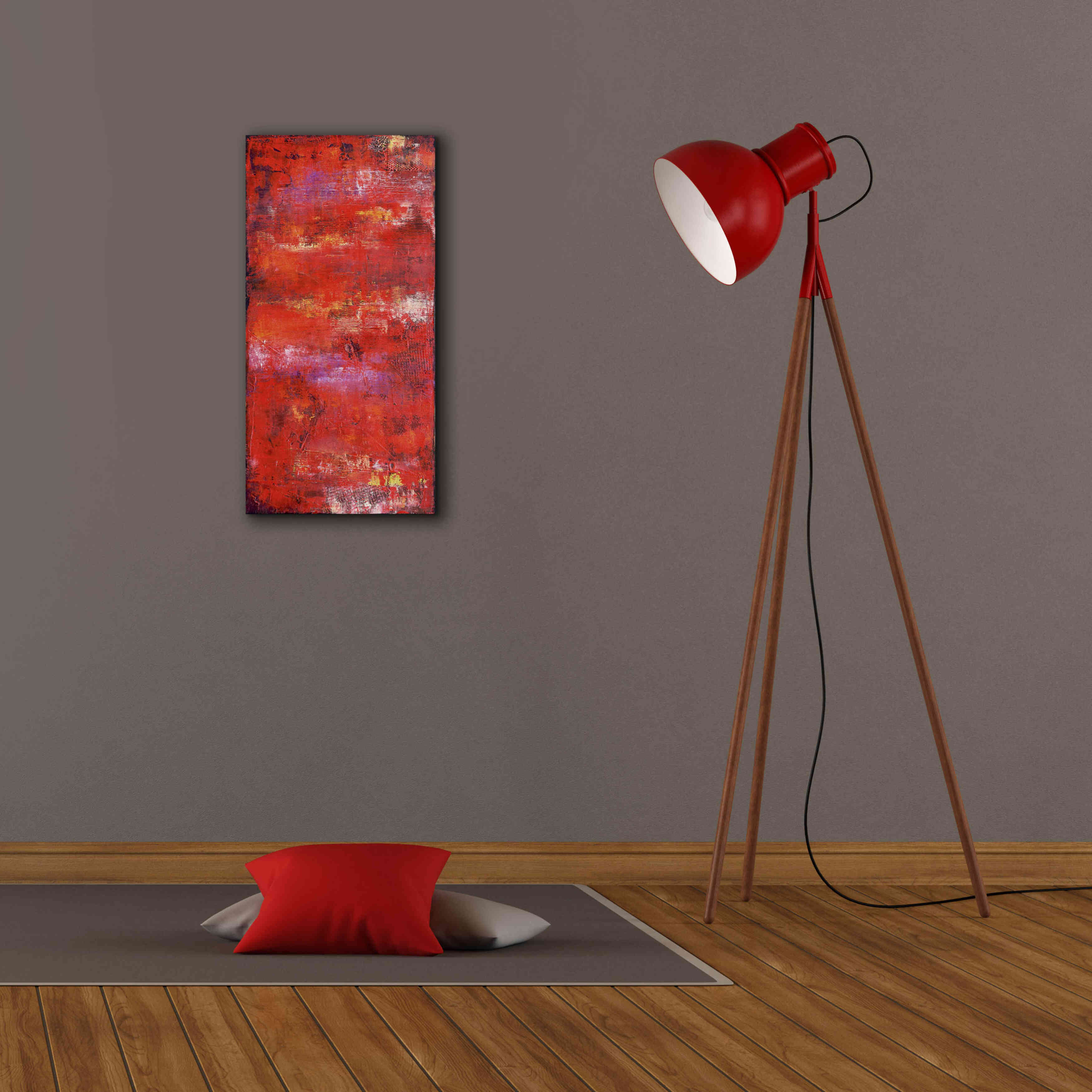 'Red Door II' by Erin Ashley, Giclee Canvas Wall Art,12 x 24