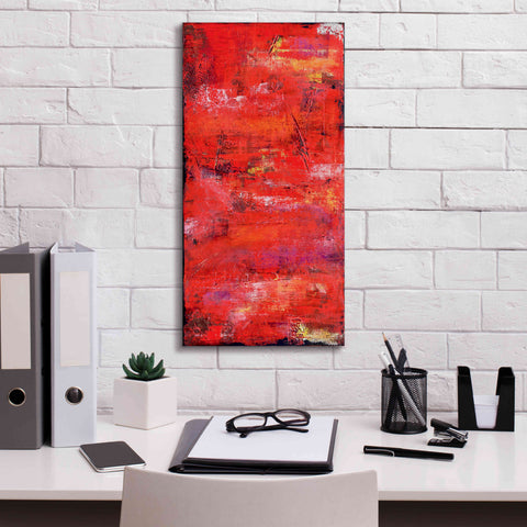 Image of 'Red Door I' by Erin Ashley, Giclee Canvas Wall Art,12 x 24
