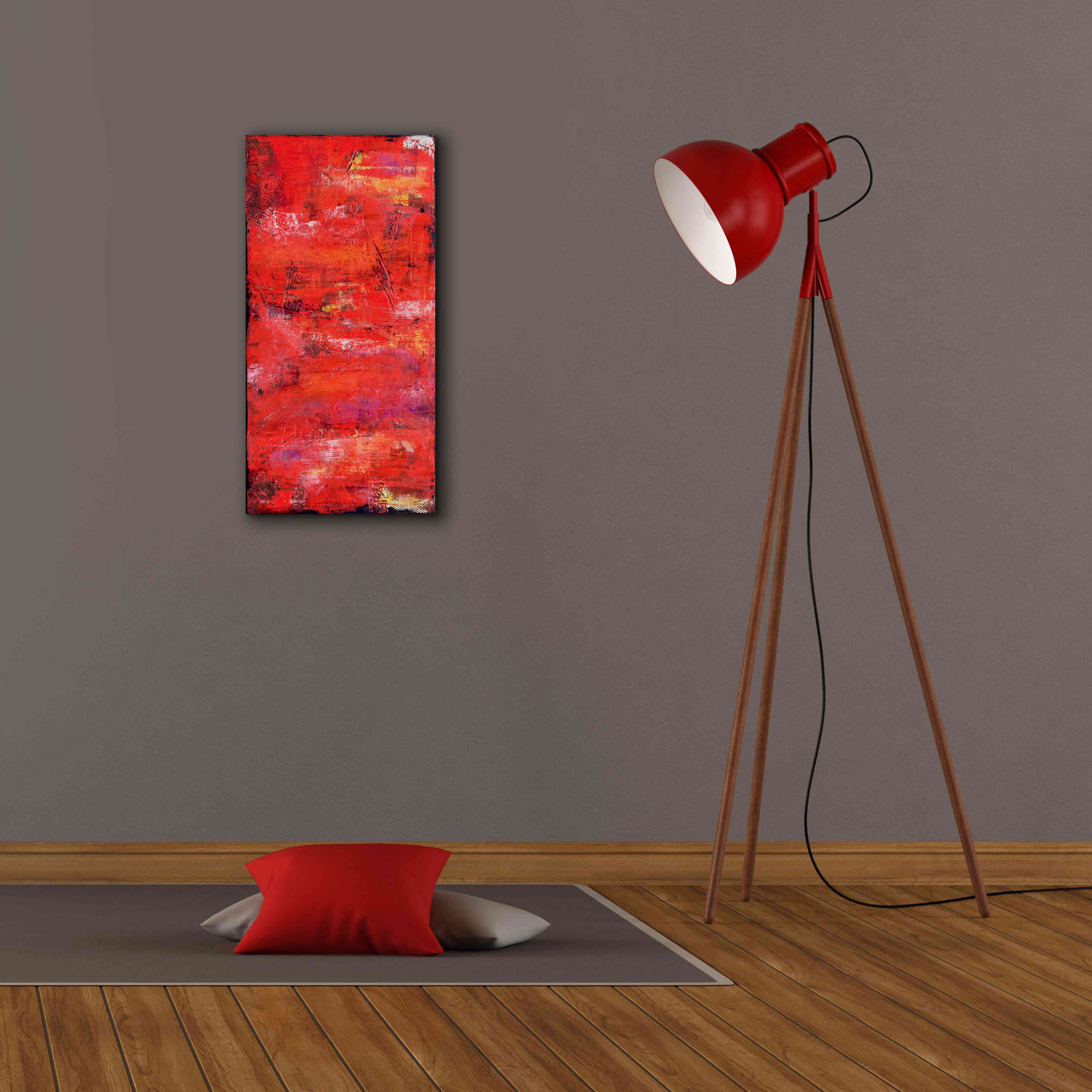 'Red Door I' by Erin Ashley, Giclee Canvas Wall Art,12 x 24