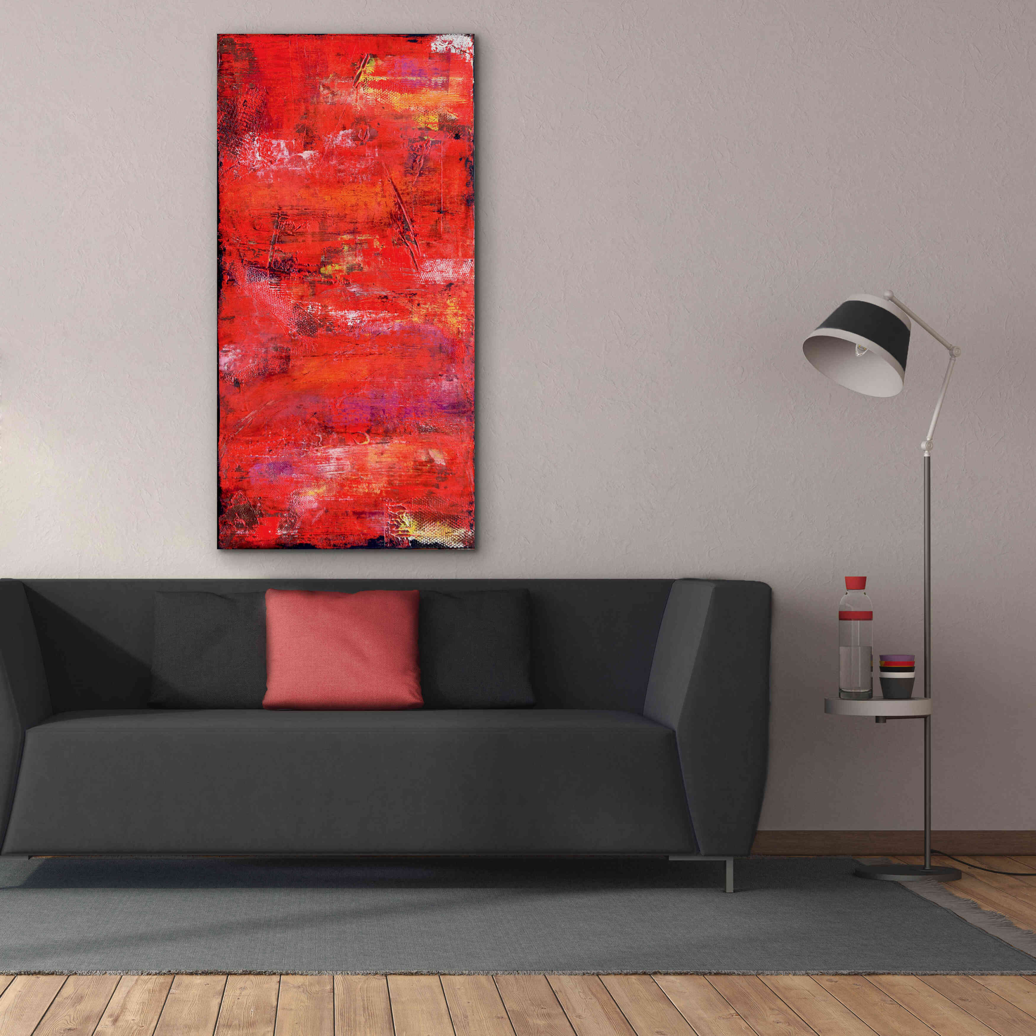 'Red Door I' by Erin Ashley, Giclee Canvas Wall Art,30 x 60