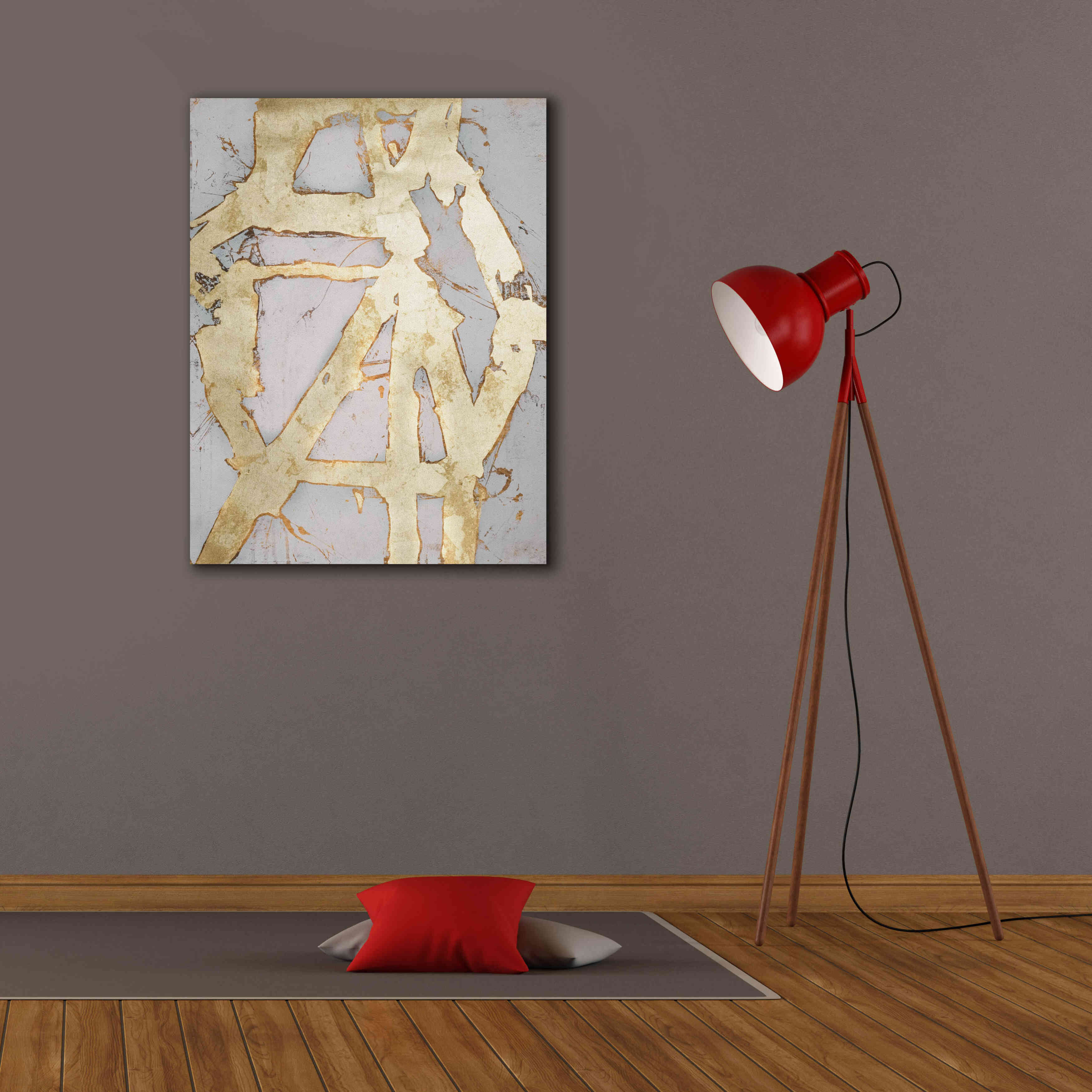 'Ace of Spades in Gold I' by Erin Ashley, Giclee Canvas Wall Art,26 x 34