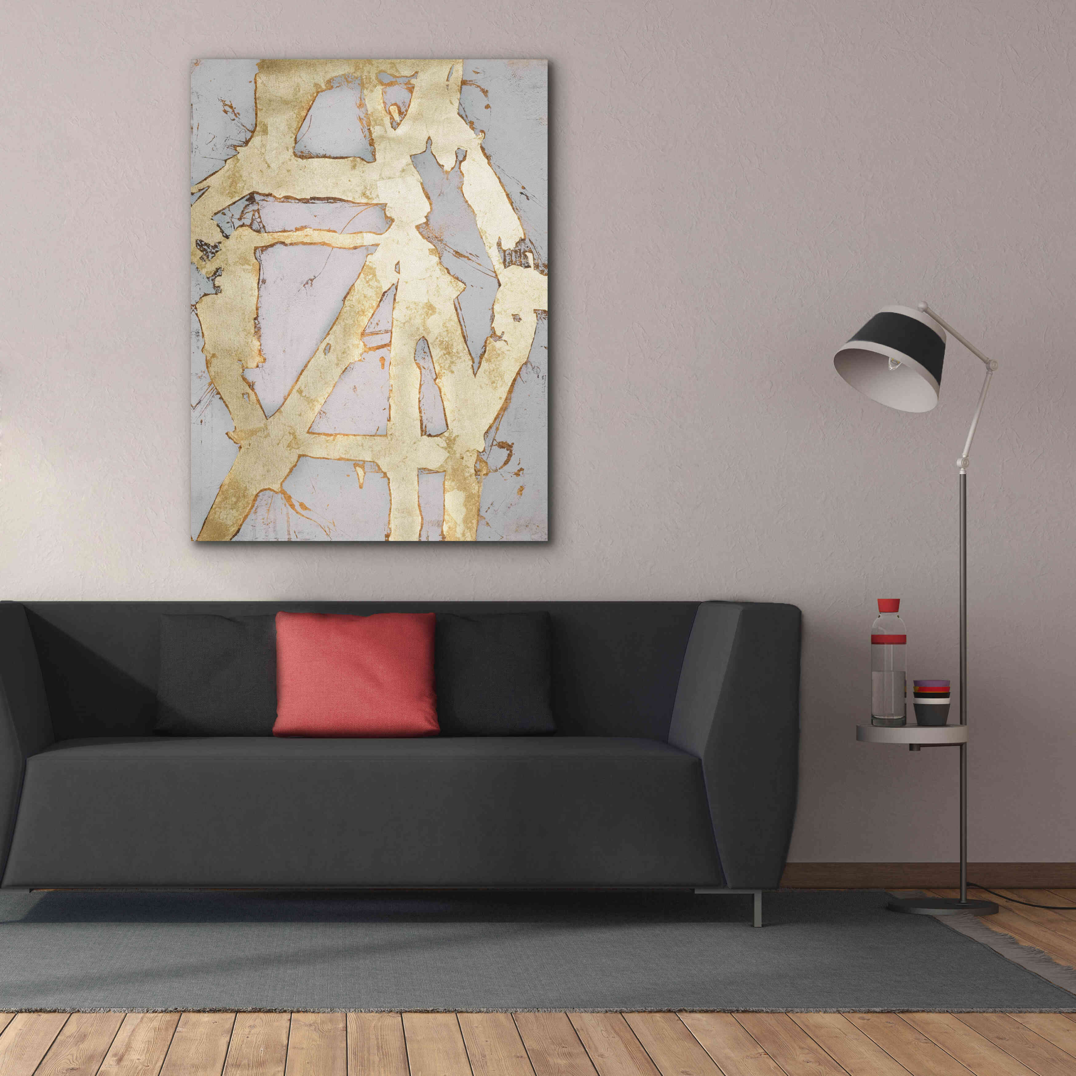 'Ace of Spades in Gold I' by Erin Ashley, Giclee Canvas Wall Art,40 x 54