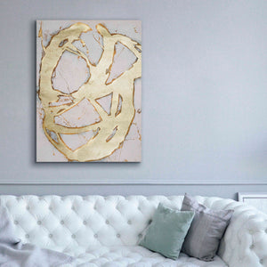 'Ace of Spades in Gold II' by Erin Ashley, Giclee Canvas Wall Art,40 x 54