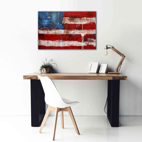 Image of 'Ashley American Flag' by Erin Ashley, Giclee Canvas Wall Art,40 x 26
