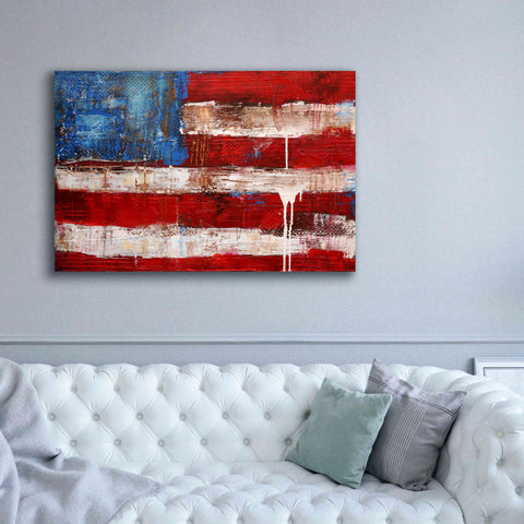Image of 'Ashley American Flag' by Erin Ashley, Giclee Canvas Wall Art,60 x 40