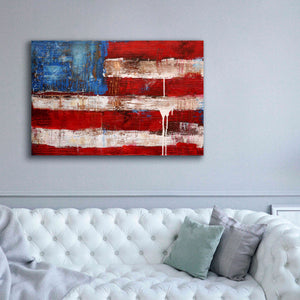 'Ashley American Flag' by Erin Ashley, Giclee Canvas Wall Art,60 x 40