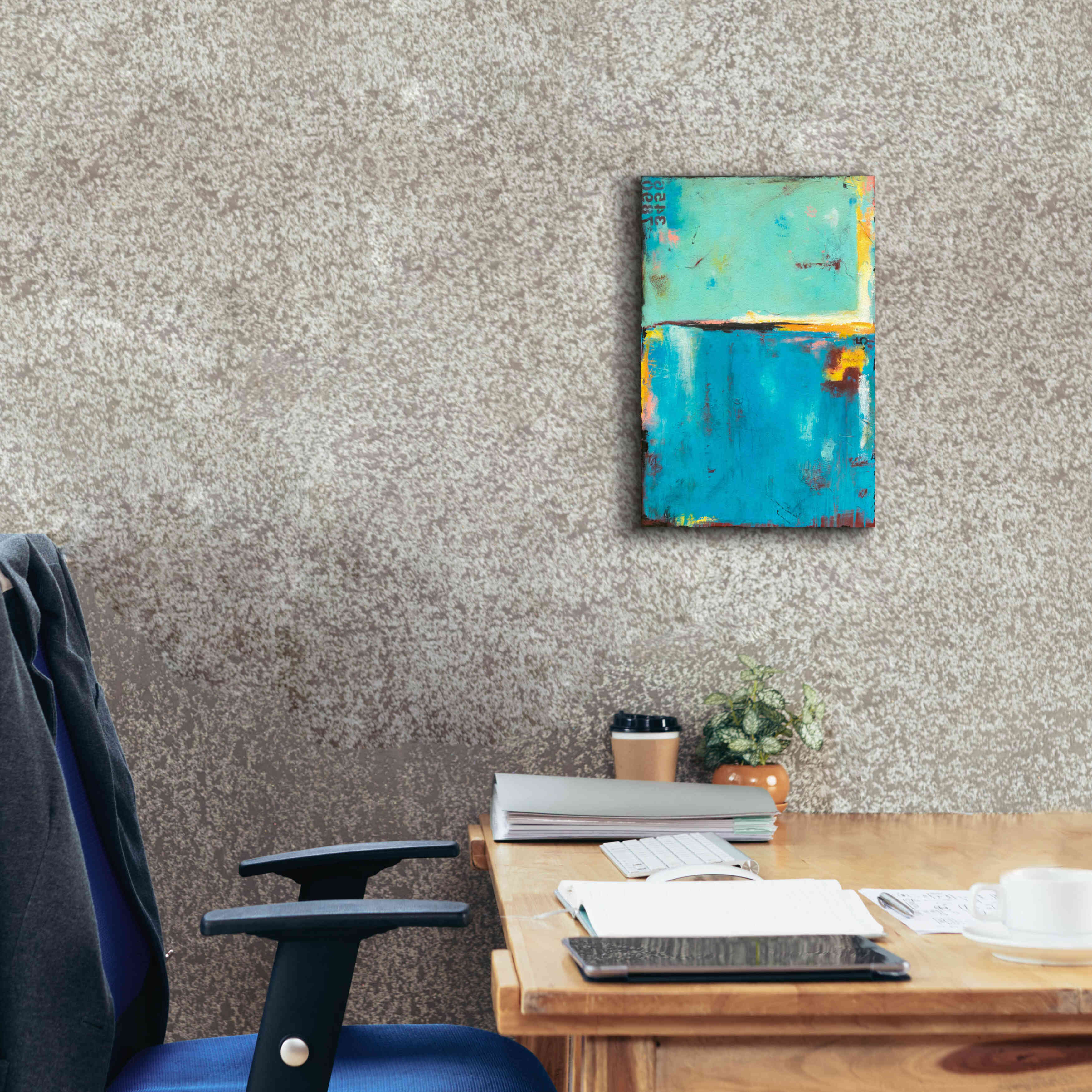 'Matchbox Blue 55' by Erin Ashley, Giclee Canvas Wall Art,12 x 18