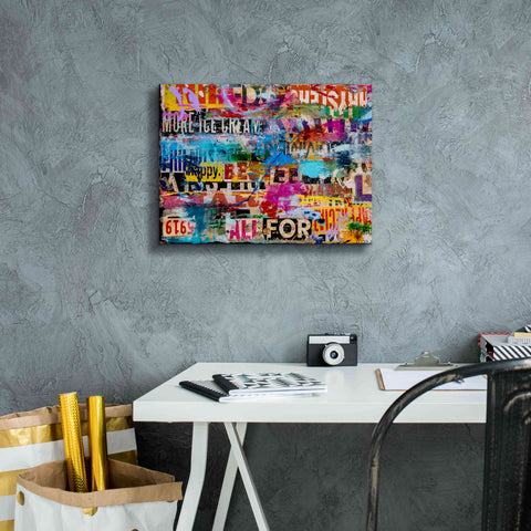 Image of 'Metromix Luv I' by Erin Ashley, Giclee Canvas Wall Art,16 x 12