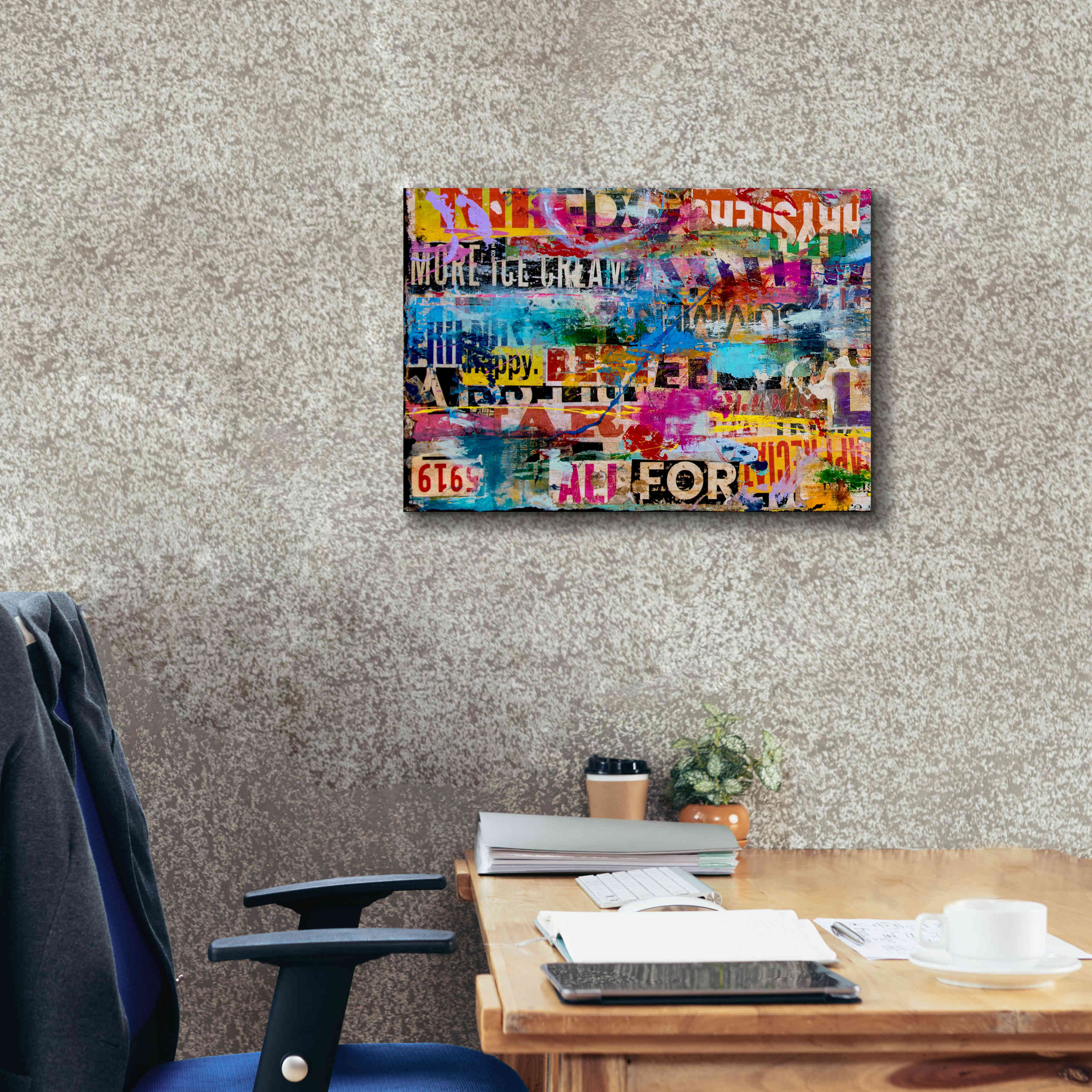 'Metromix Luv I' by Erin Ashley, Giclee Canvas Wall Art,26 x 18