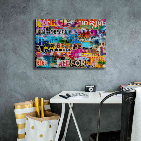 Image of 'Metromix Luv I' by Erin Ashley, Giclee Canvas Wall Art,26 x 18