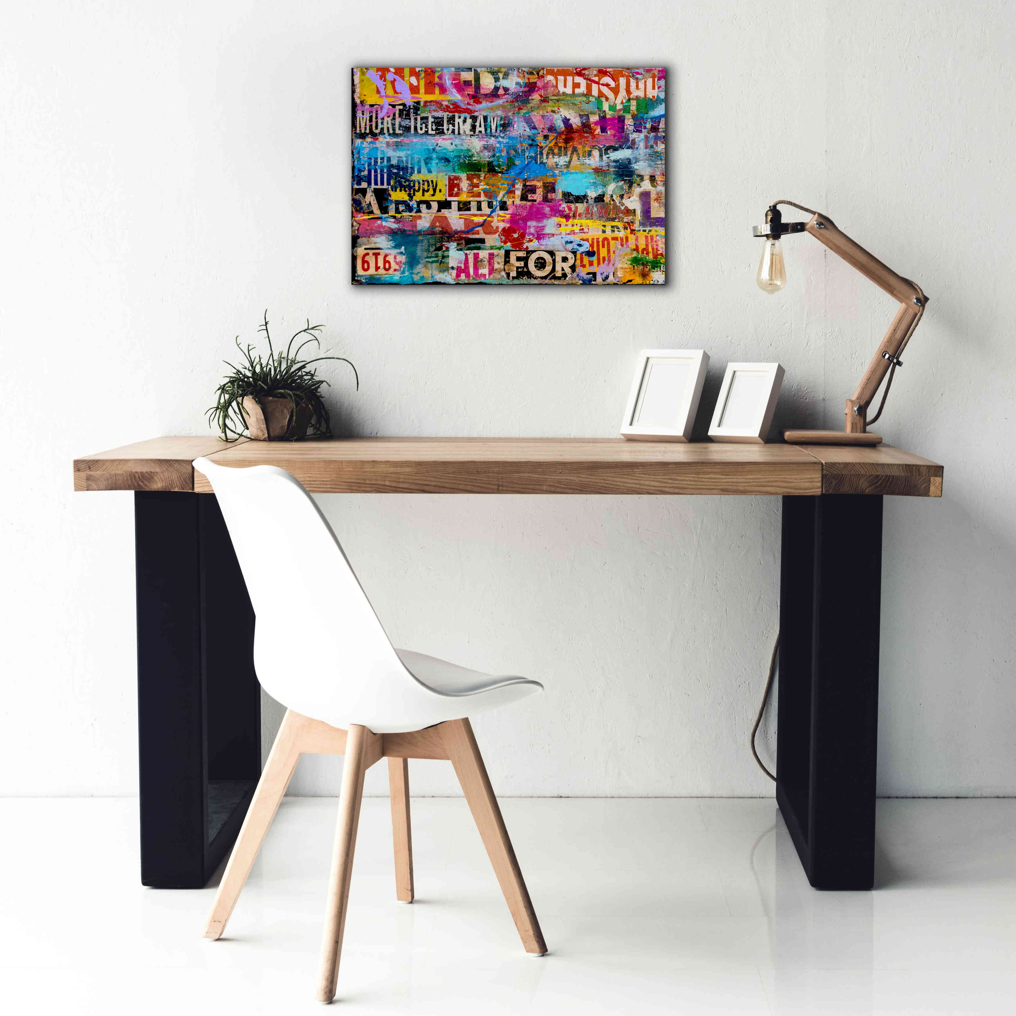 'Metromix Luv I' by Erin Ashley, Giclee Canvas Wall Art,26 x 18