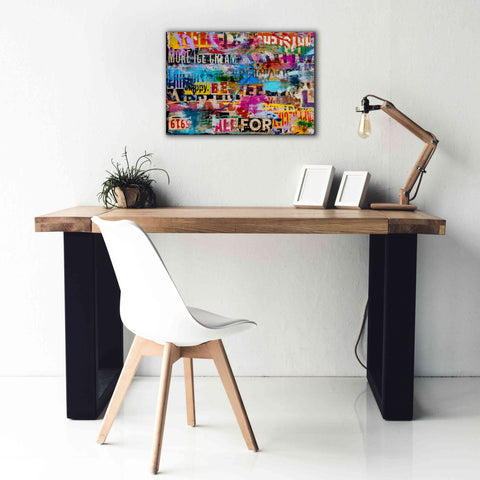 Image of 'Metromix Luv I' by Erin Ashley, Giclee Canvas Wall Art,26 x 18