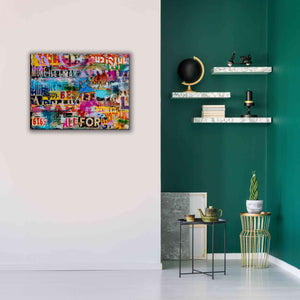 'Metromix Luv I' by Erin Ashley, Giclee Canvas Wall Art,34 x 26