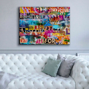 'Metromix Luv I' by Erin Ashley, Giclee Canvas Wall Art,54 x 40