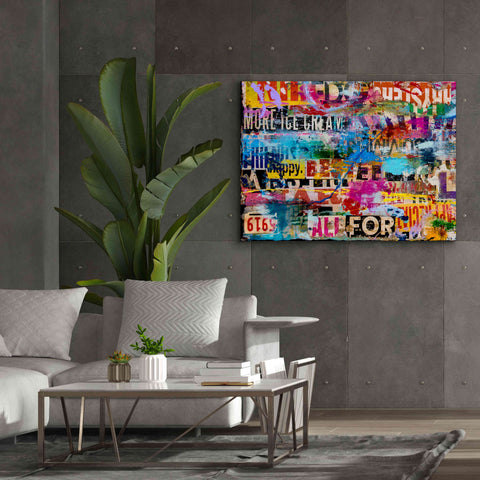 Image of 'Metromix Luv I' by Erin Ashley, Giclee Canvas Wall Art,54 x 40