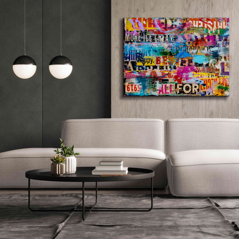 Image of 'Metromix Luv I' by Erin Ashley, Giclee Canvas Wall Art,54 x 40