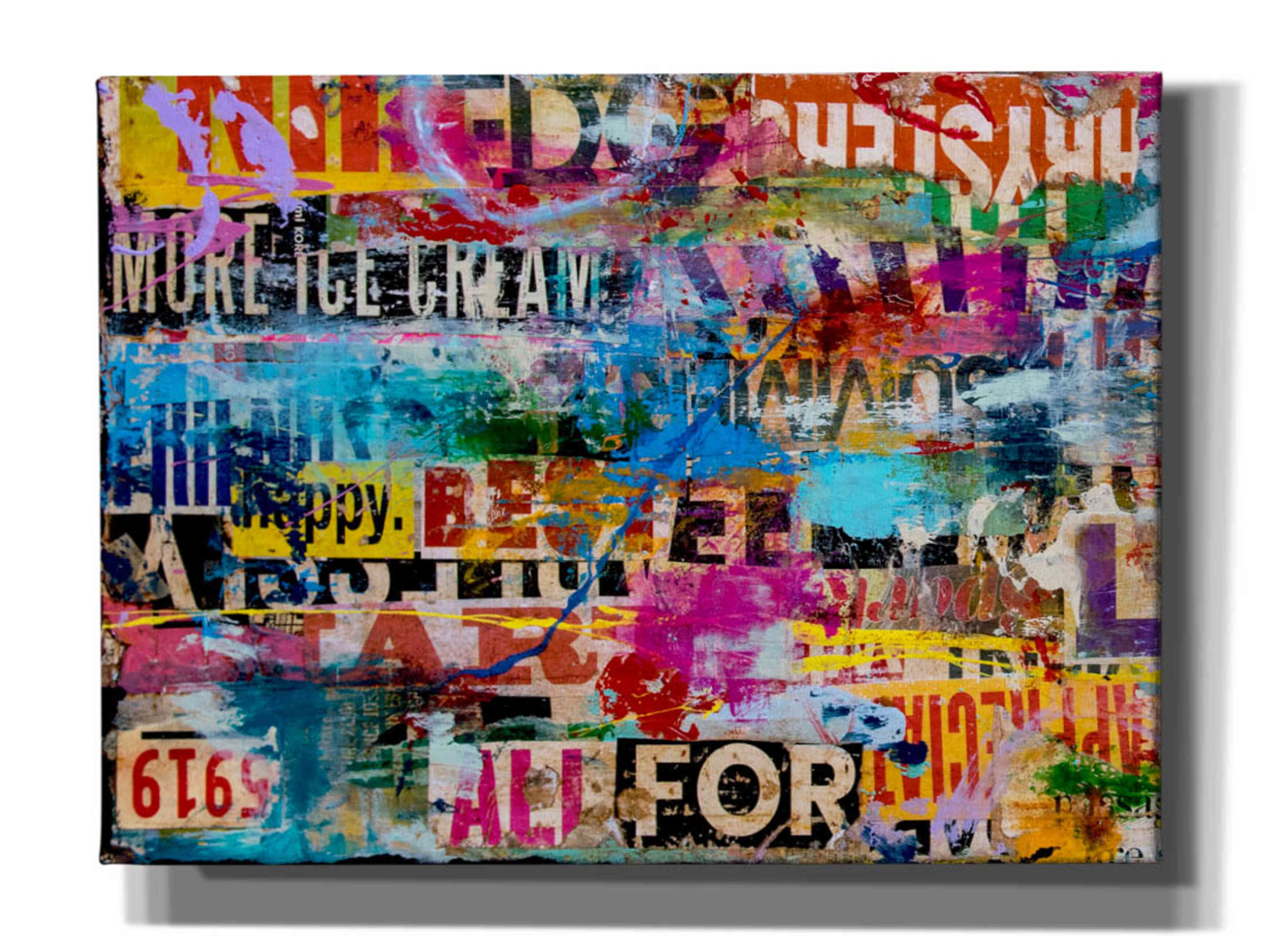 'Metromix Luv I' by Erin Ashley, Giclee Canvas Wall Art