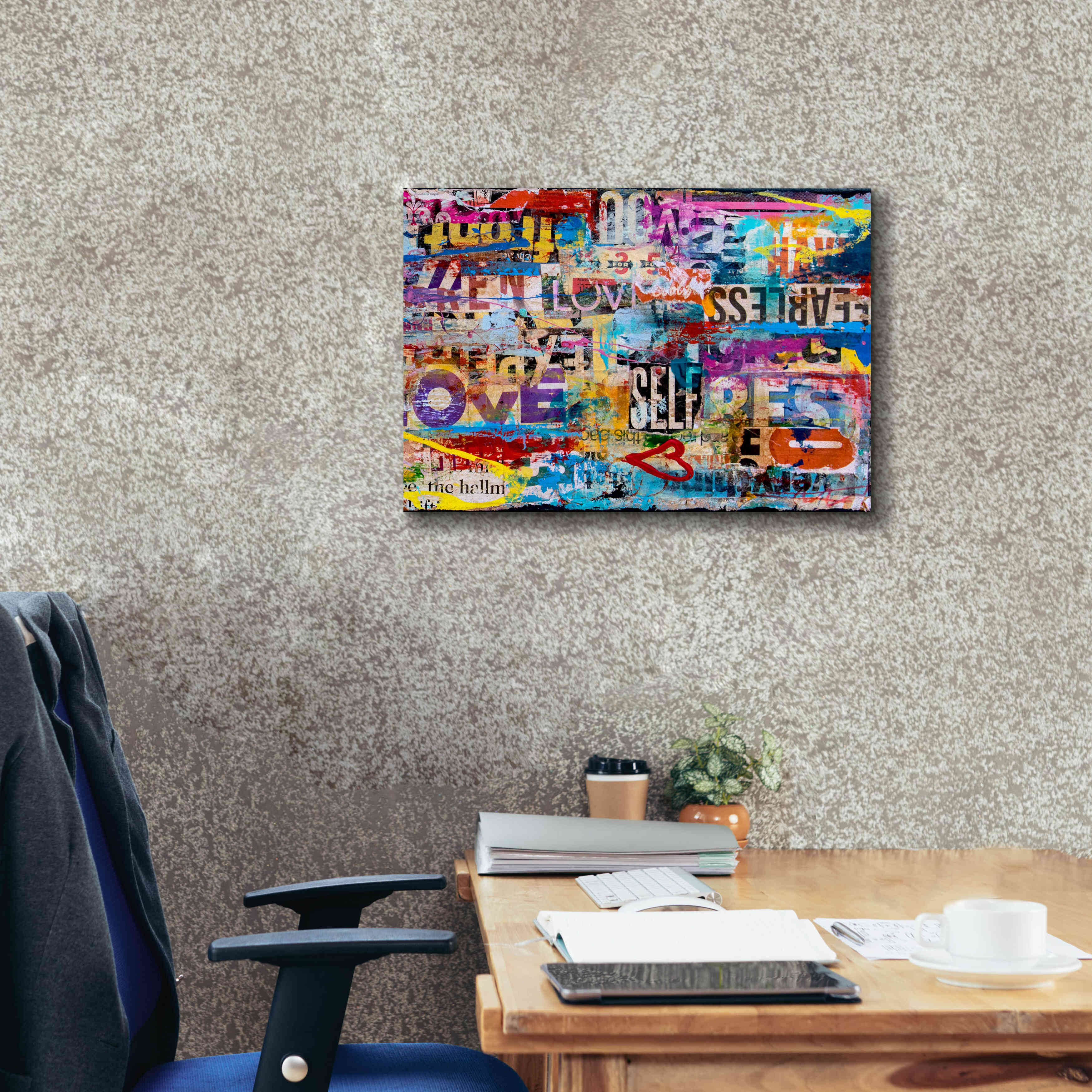 'Metromix Luv II' by Erin Ashley, Giclee Canvas Wall Art,26 x 18