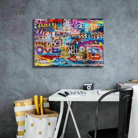 Image of 'Metromix Luv II' by Erin Ashley, Giclee Canvas Wall Art,26 x 18