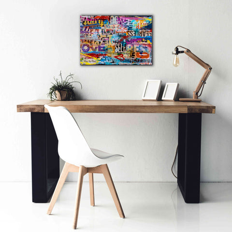 Image of 'Metromix Luv II' by Erin Ashley, Giclee Canvas Wall Art,26 x 18