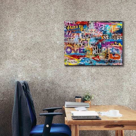Image of 'Metromix Luv II' by Erin Ashley, Giclee Canvas Wall Art,34 x 26